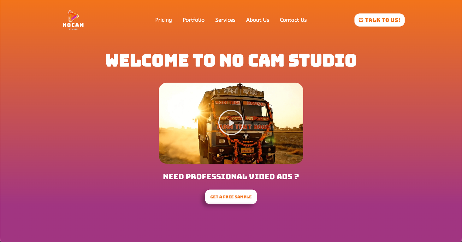 No Cam Studio Website